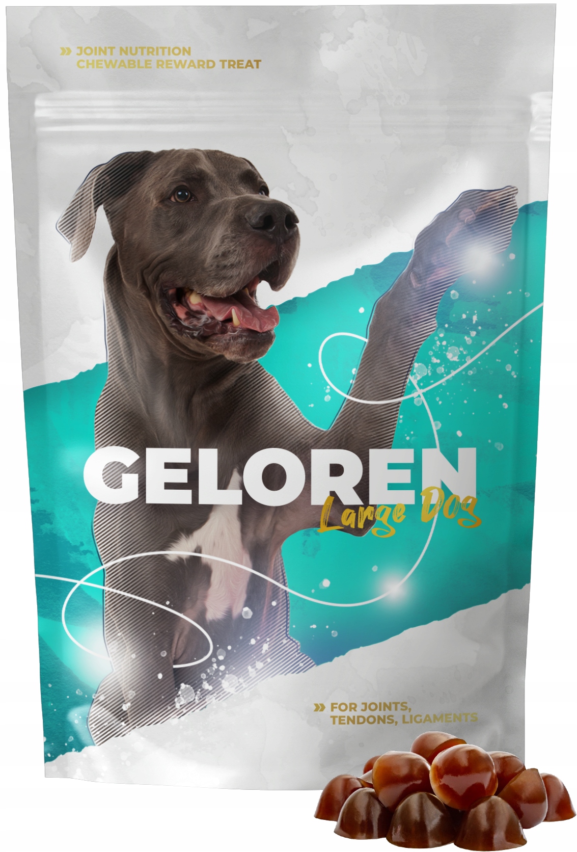 Geloren Dog Large na stawy duże psy 1 x (60 szt, 420 g) f49d