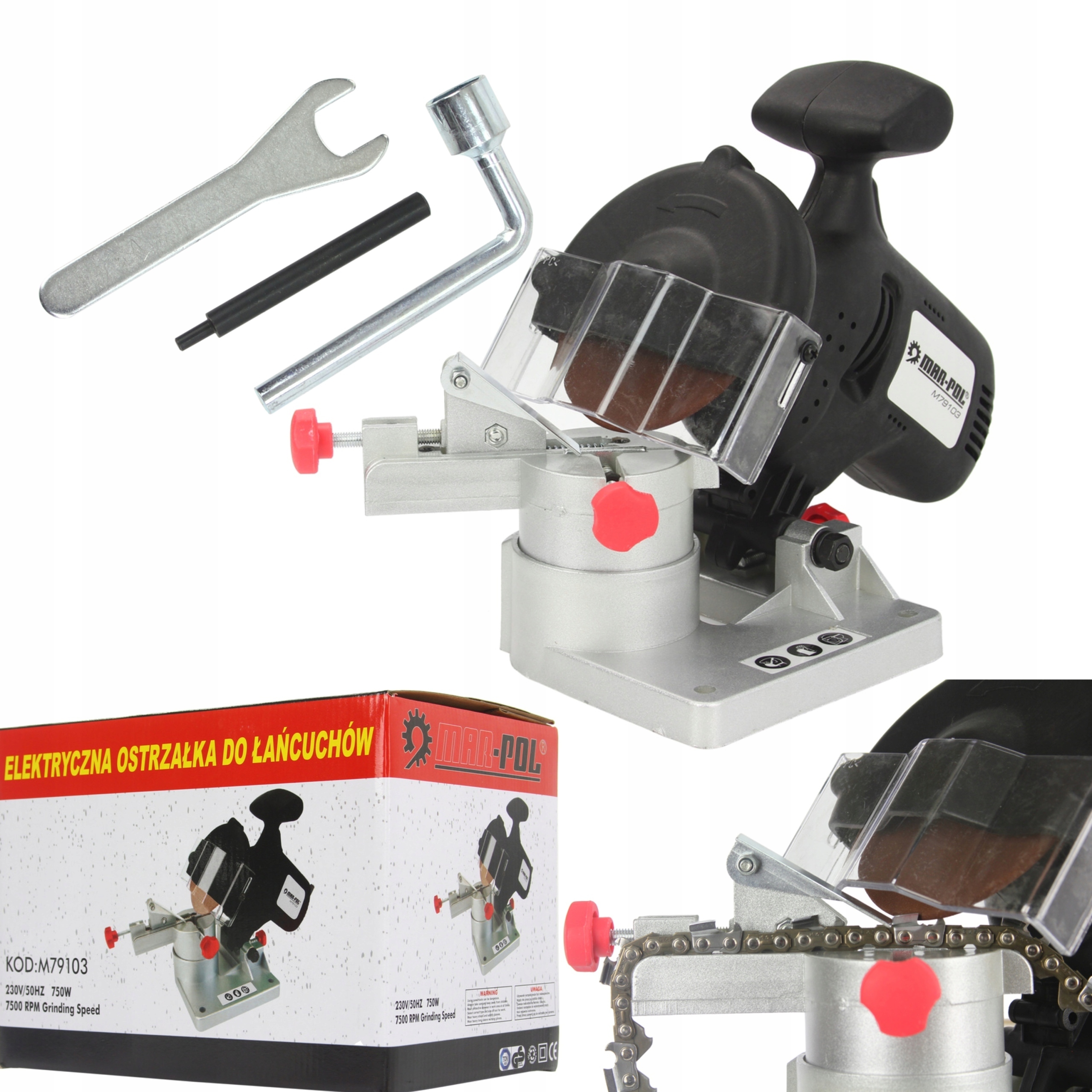 Elektrická Brousek Na Řetězy 2 Kotouče