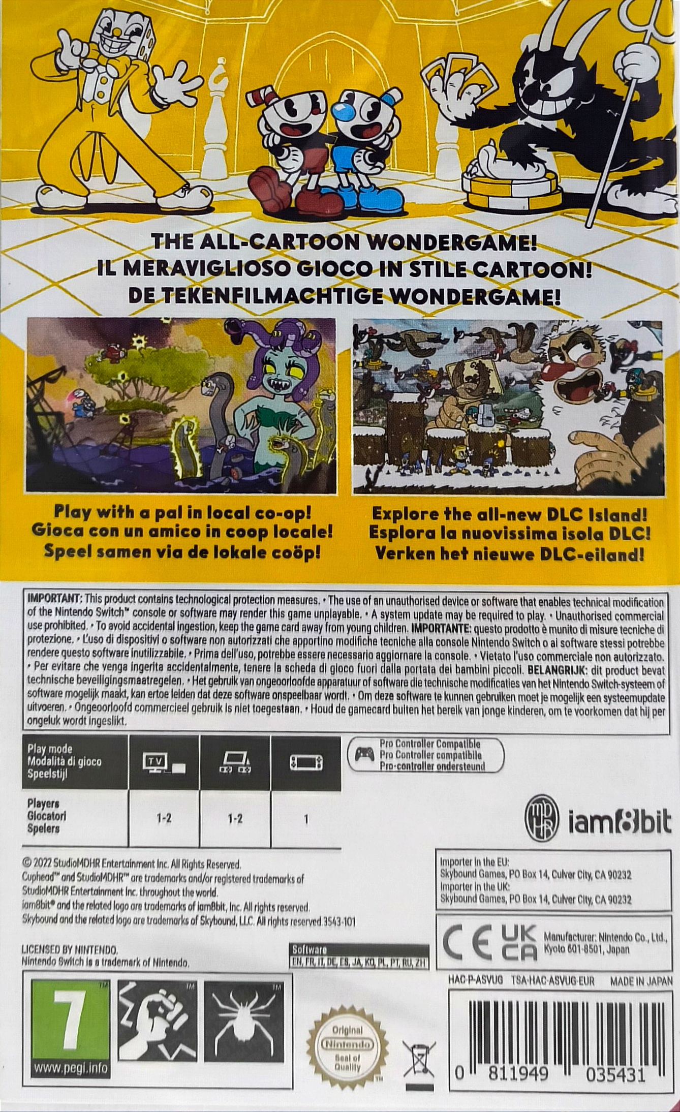 CUPHEAD NINTENDO SWITCH NOWA PO POLSKU + DODATKI DLC Tematyka zręcznościowe