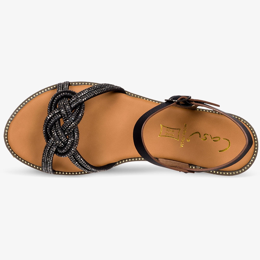 DAMSKIE SANDAŁY PŁASKIE OZDOBNE WYGODNE r 40 Kod producenta K23X3/B