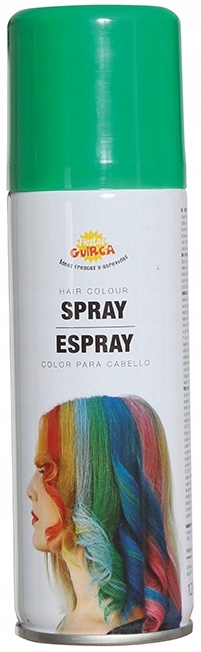

Zmywalna Farba do Włosów Spray Zielona 125ml