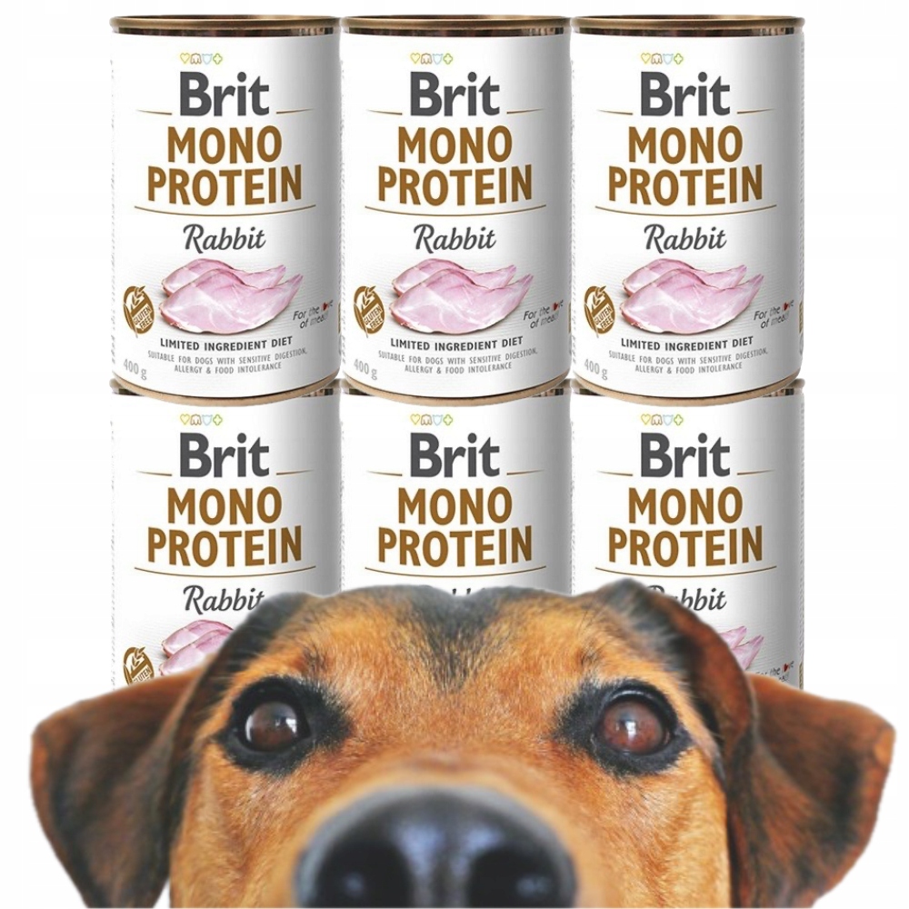 Levně Brit Vlhké Krmivo Care Mono Protein Rabbit 6 Ks *400g