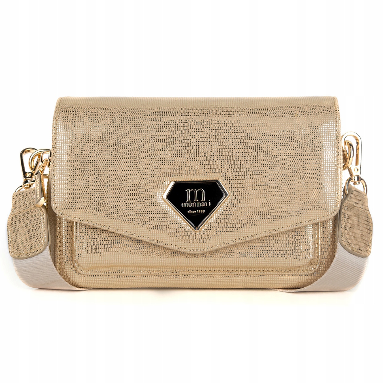 Monnari Efektowna torebka na telefon listonoszka Rowerówka Phone Pojemna