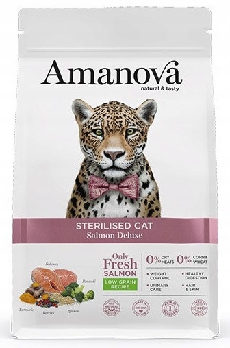 Levně Amanova Cat Sterilised Salmon Deluxe – losos 6 kg