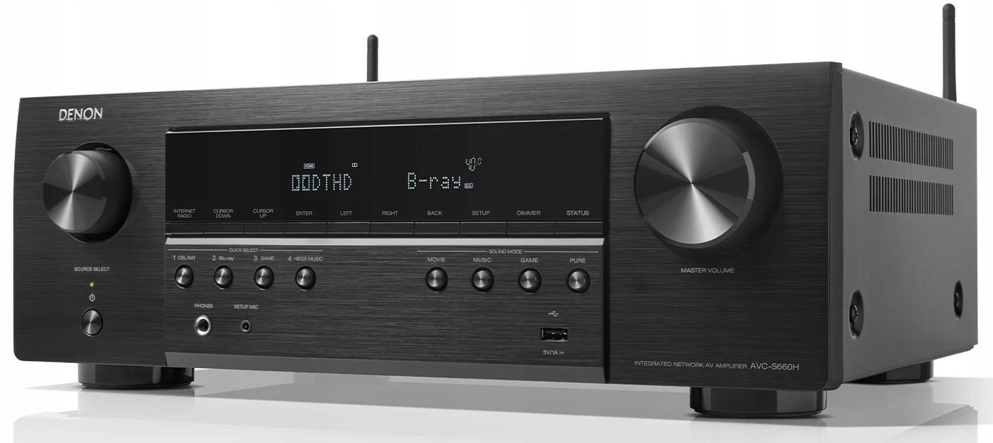 DALI OBERON повний кінотеатр 5.0 + DENON AVC-s660h Колір Чорний