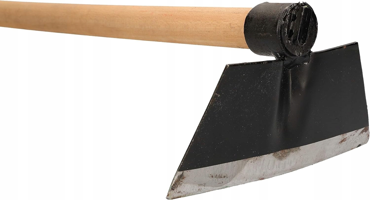 MOTYKA OGRODOWA KOPACZKA DO ROŚLIN CHWASTÓW TRAPEZOWA Z TRZONKIEM 180X85MM