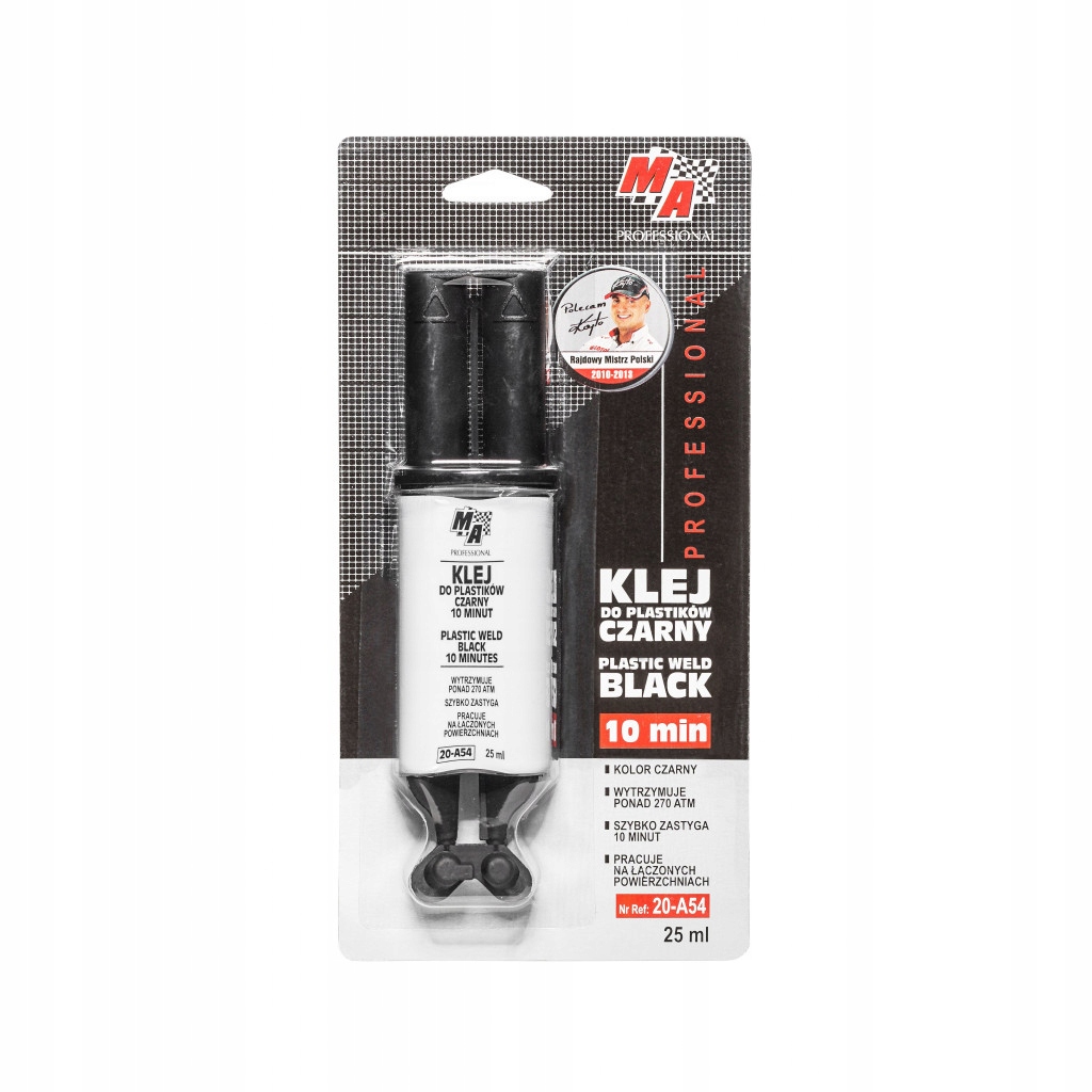 

Klej do Plastików 10 Minut Czarny -Strzykawka 25ml
