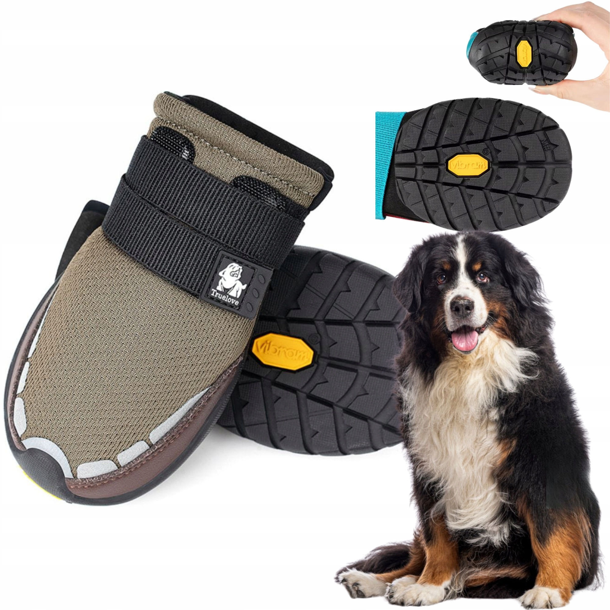 Boty Pro Psa Truelove On Track Podrážka Vibram XXL (2 ks) 8,3 cm Hnědé