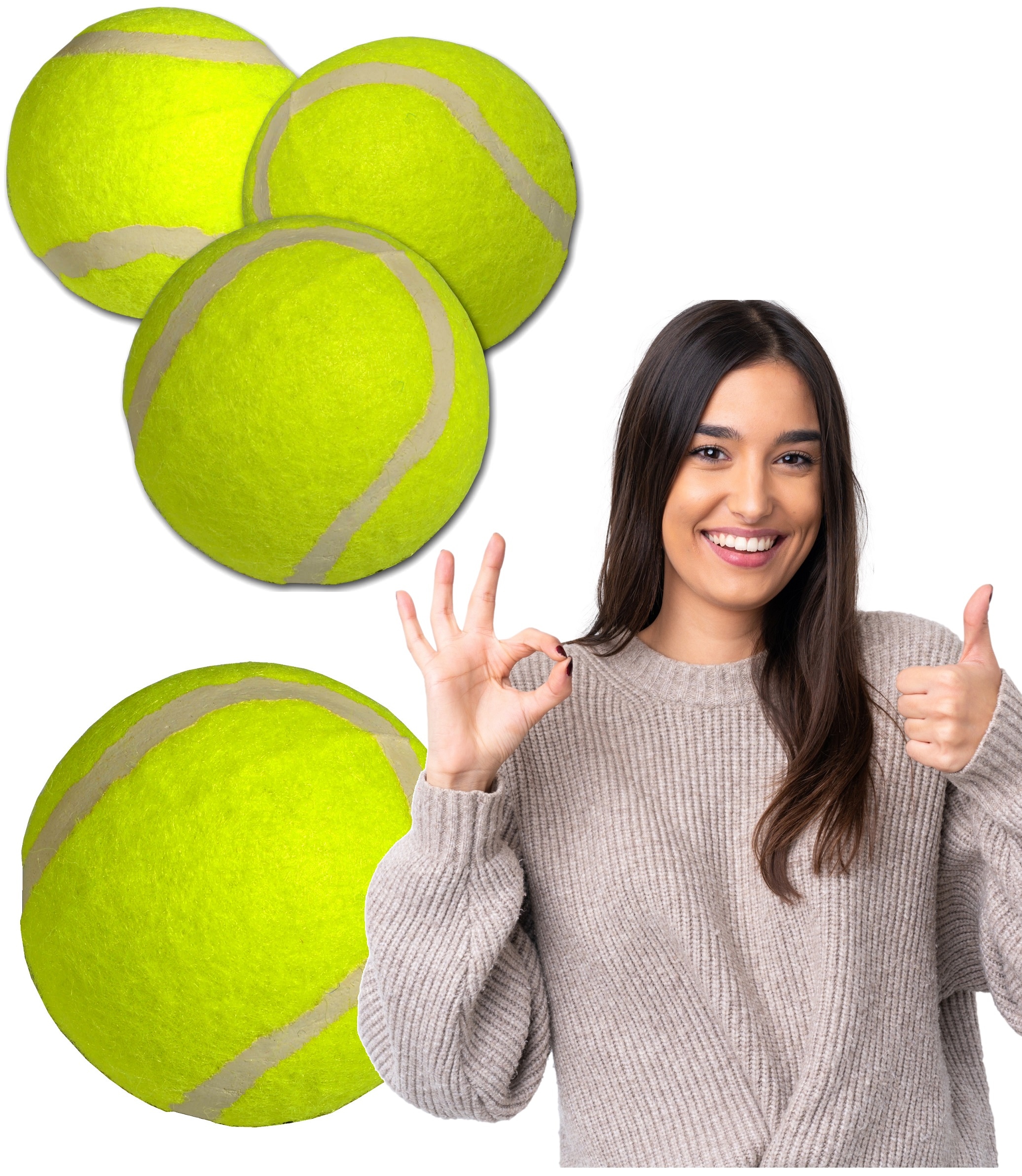 

Piłki do tenisa ziemnego Fun Sports 3szt Solidne