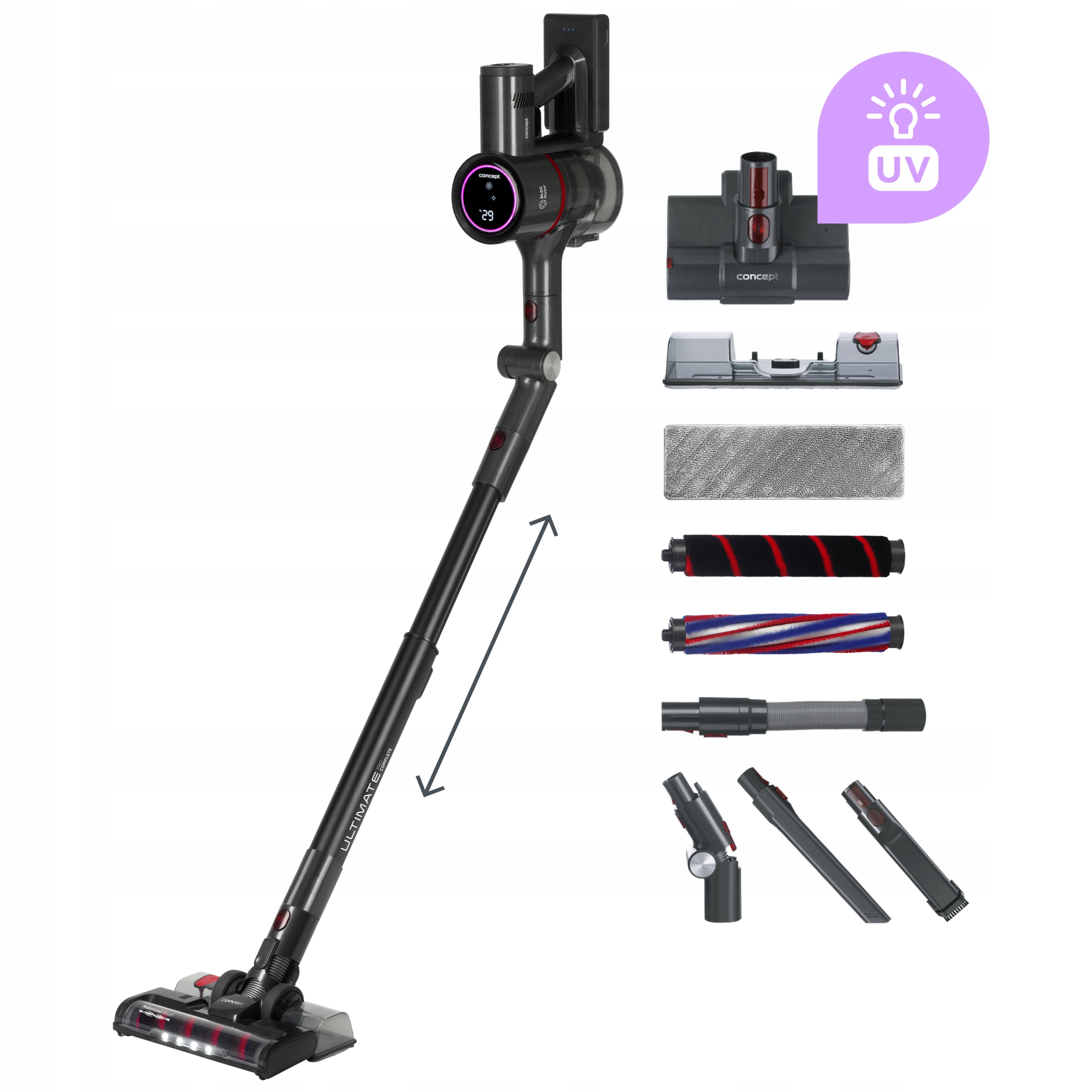 Tyčový vysávač Concept VP6250 4-v-1 Ultimate Pro 25.9V