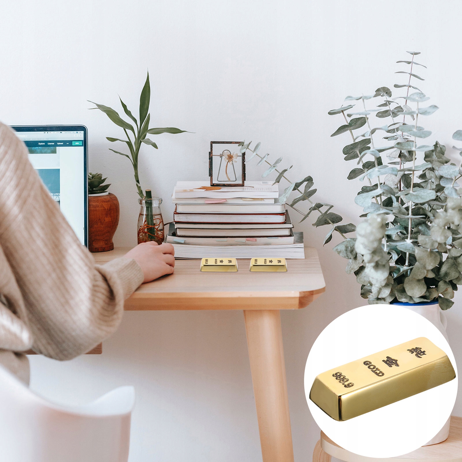 MOSIĘŻNY PRZYCISK DO PAPIERU OZDOBA CHIŃSKA KALIGRAFIA Marka bez marki