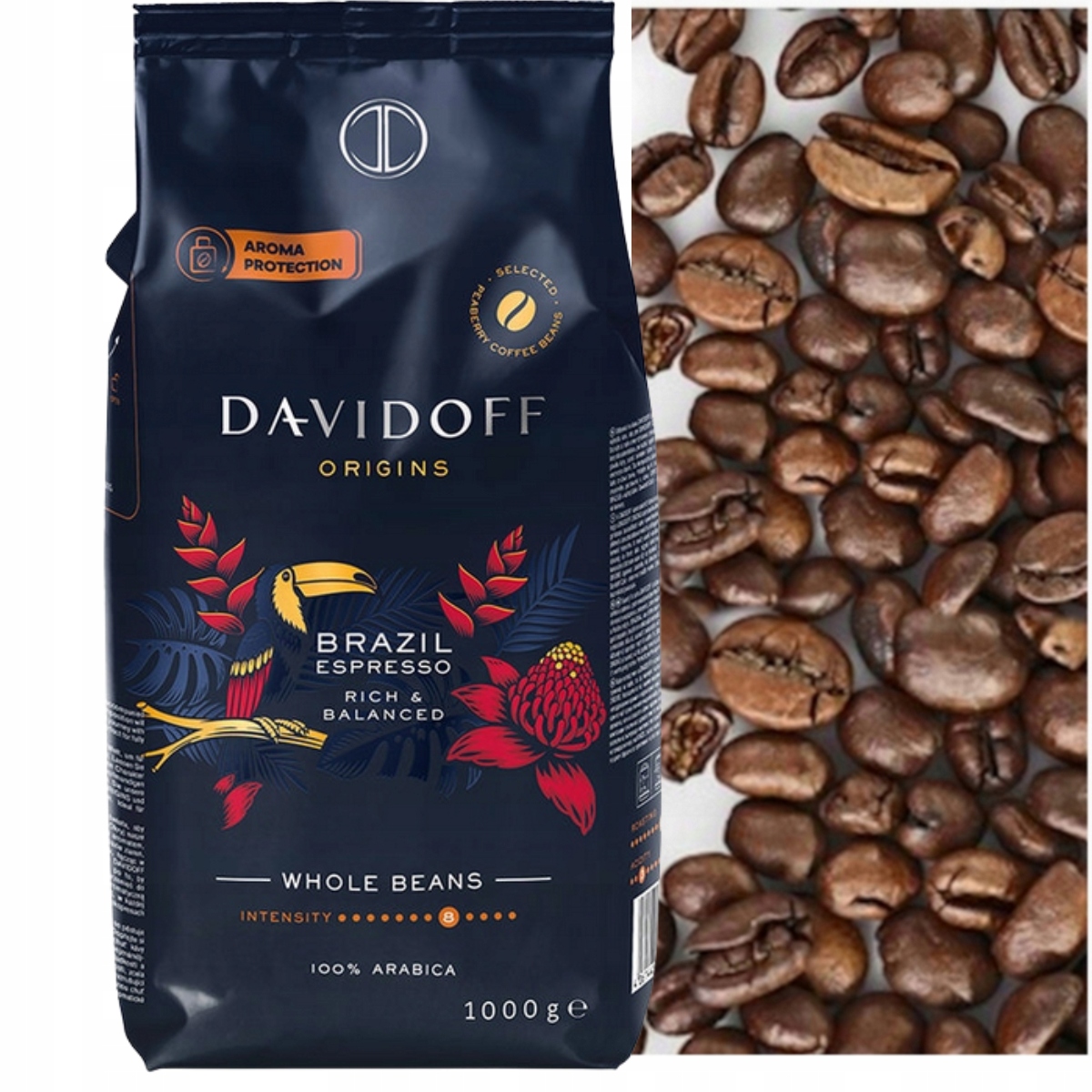 364313 Kawa Ziarnista Davidoff Origins Espresso Brazil Rich&balanced 1KG