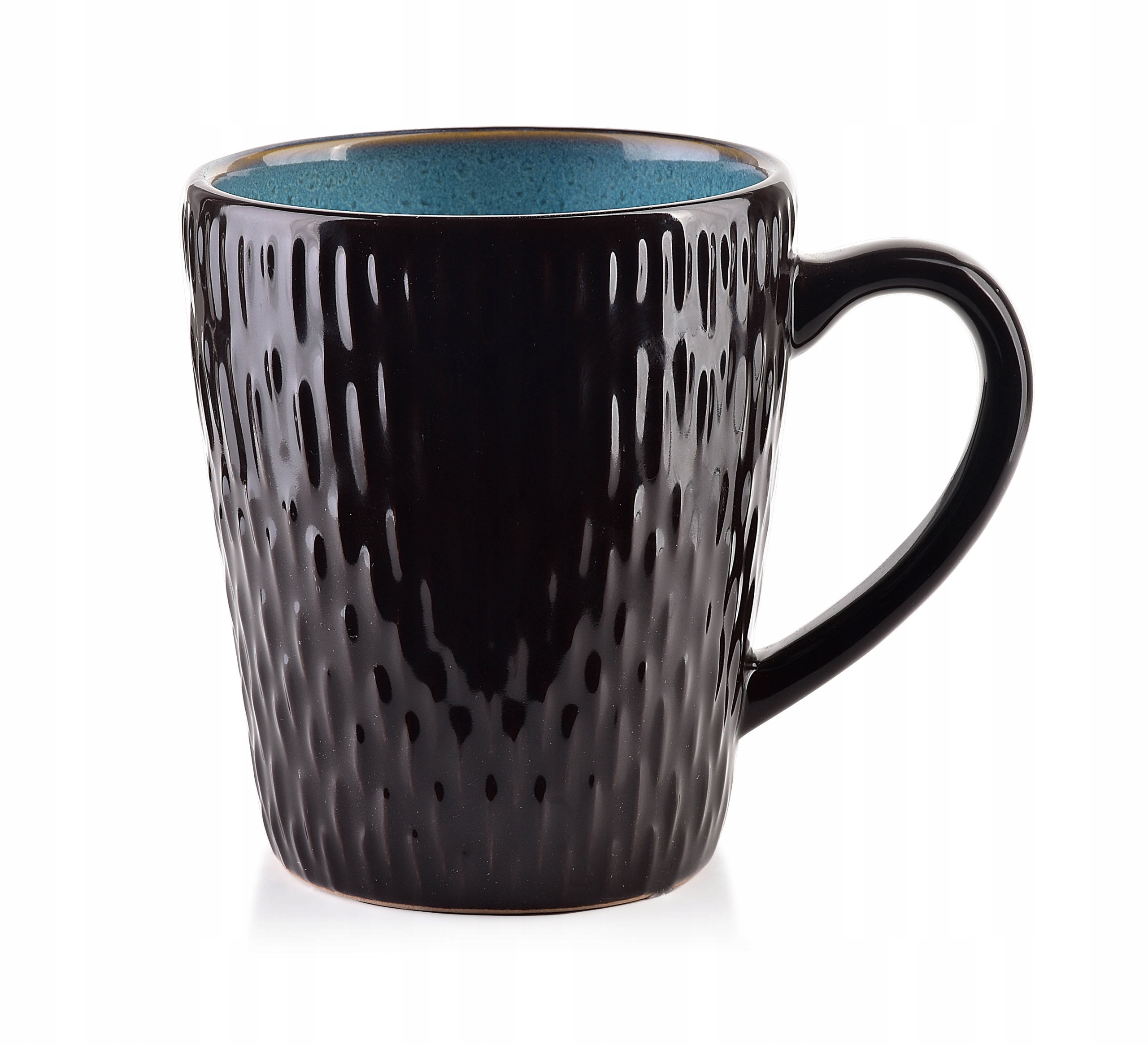 

Duży Kubek Ceramiczny Do Herbaty Kawy Czarny 420ML