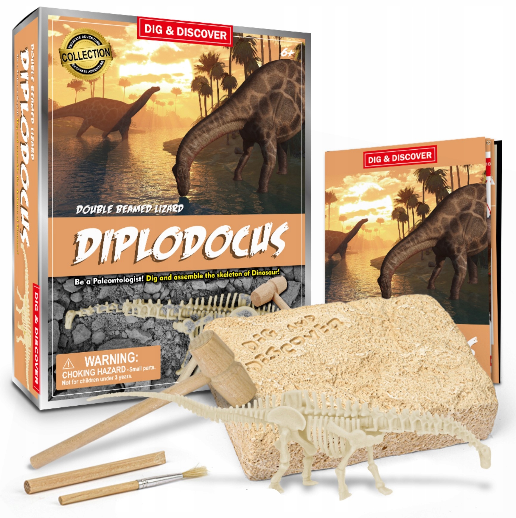 

Dinozaur Diplodok Wykopaliska ZestawArcheologiczny