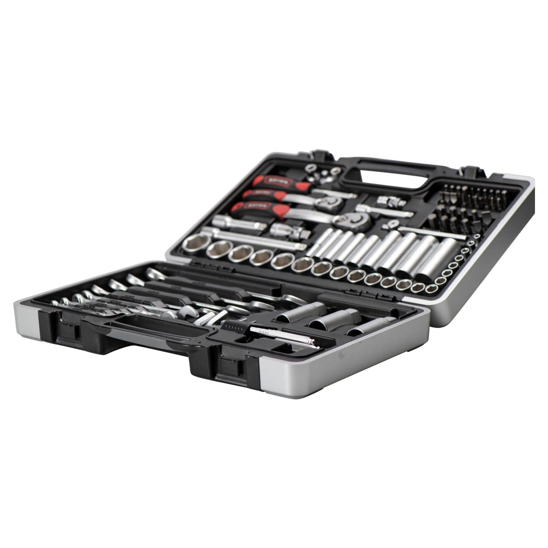 ZESTAW KLUCZY CALOWYCH 92 SZT + WALIZKA Rothewald MOCNE Liczba elementów w zestawie 92