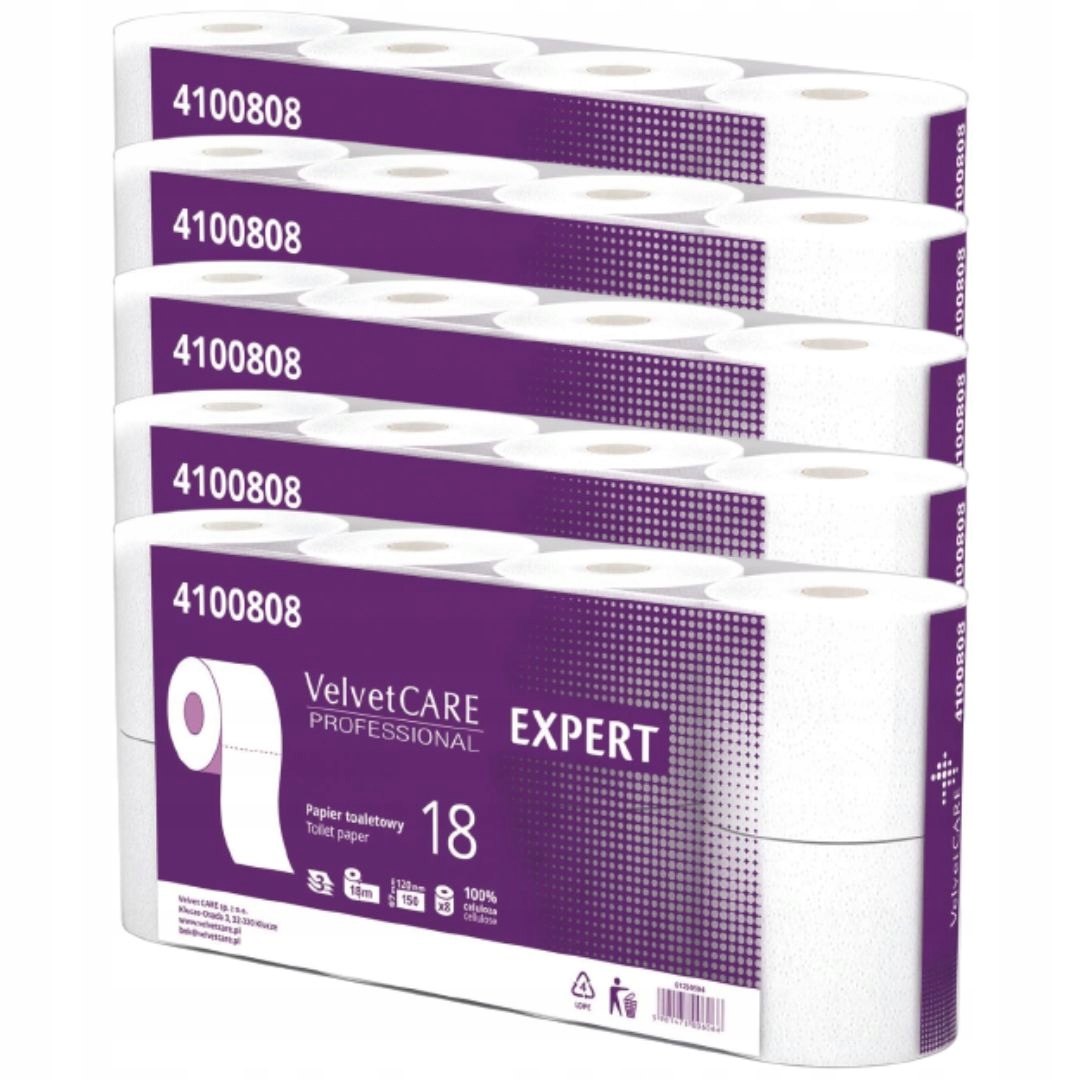

Papier Toaletowy Biały Velvet Care Expert 40 Rolek
