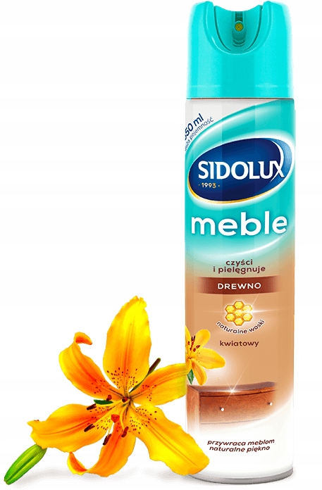 

Sidolux M do pielęgnacji mebli Aerozol Kwiatowy