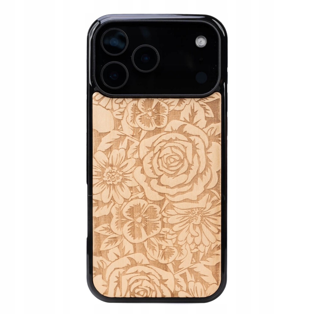 Dřevěné Pouzdro Bewood pro iPhone 17 Pro Max Růže Aniegre
