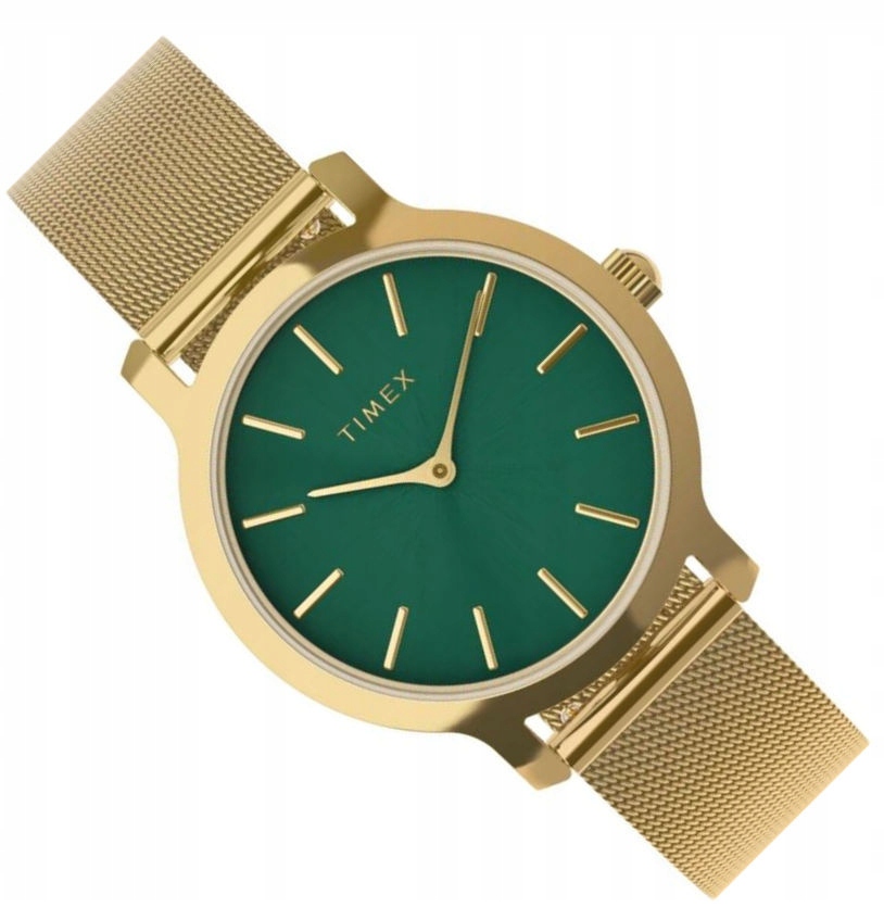 Zlaté Zelené Dámské Hodinky Timex Transcend 31 TW2W87300 Fashion