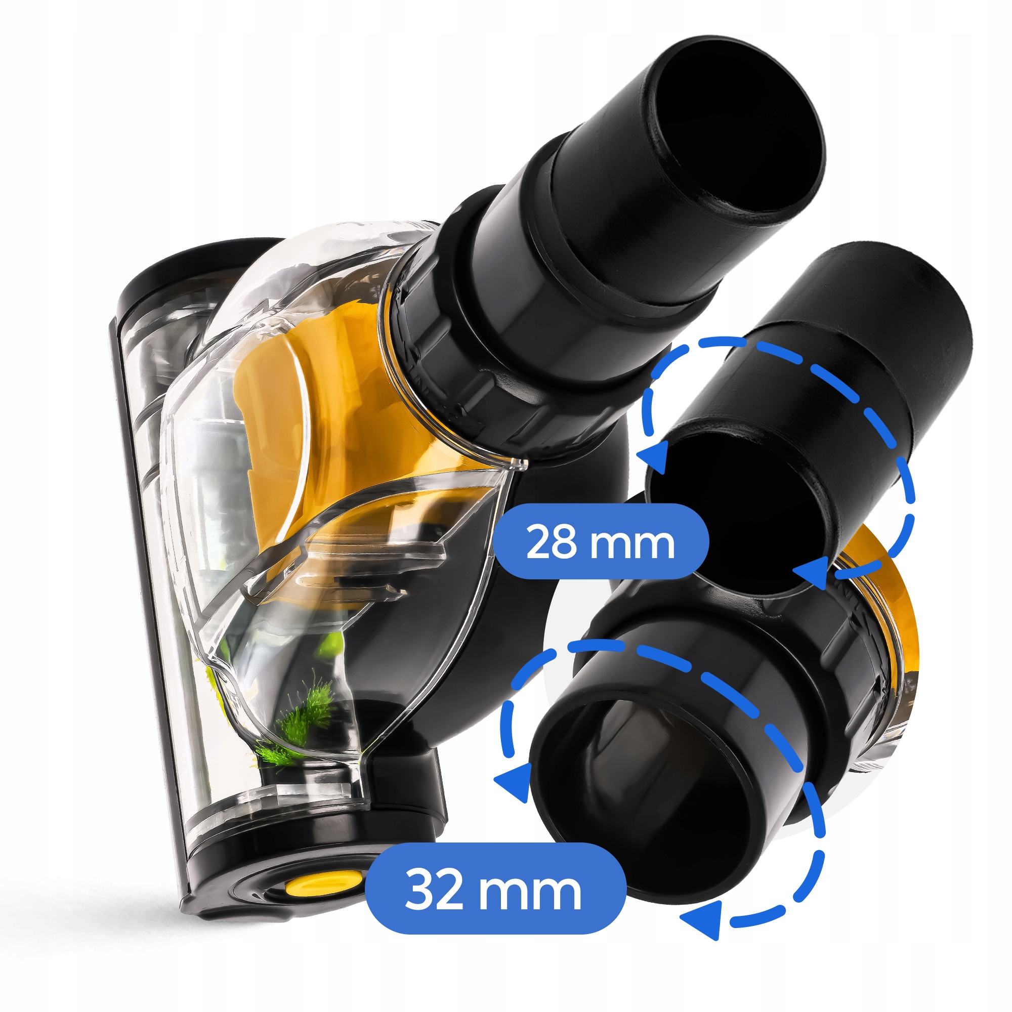 Turboszczotka Ssawka Do Odkurzacza Uniwersalna Końcówka ADAPTER 28/32mm Cechy dodatkowe Zbiera sierść