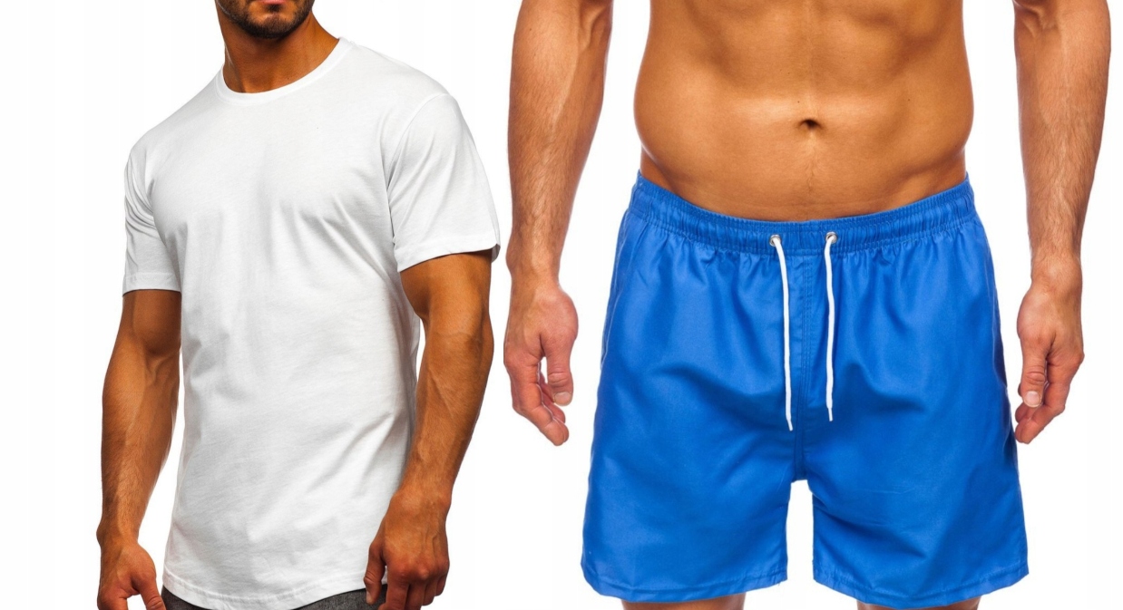 

Krótkie spodenki szorty +koszulka komplet męski