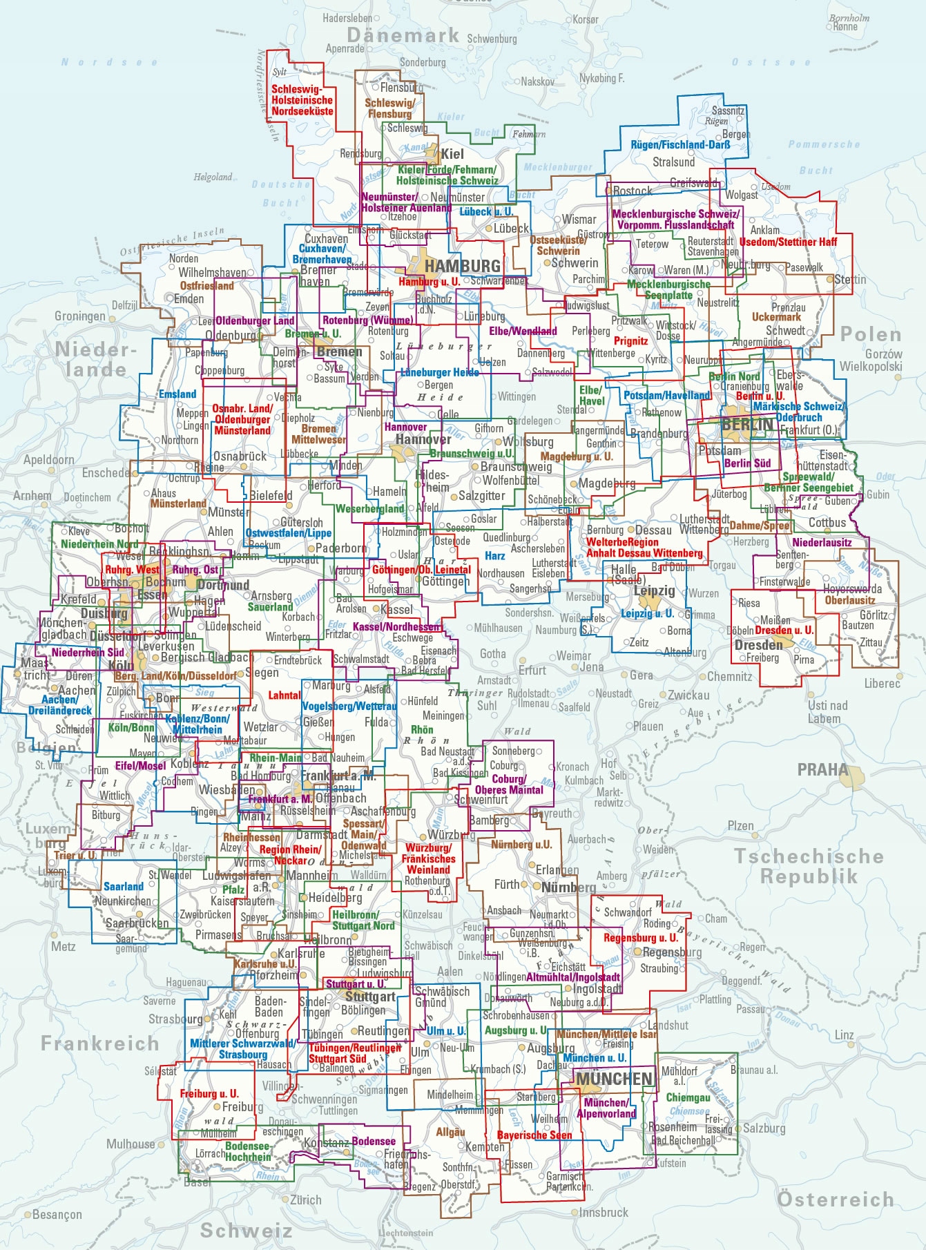 SPREEWALD POJ BERLIŃSKIE mapa rowerowa 1:75T ADFC Język publikacji polski