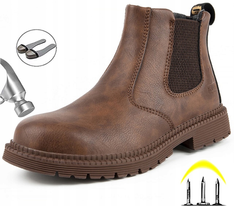 

44 Brown Sztyblety Odporne Trekingowe Blacha