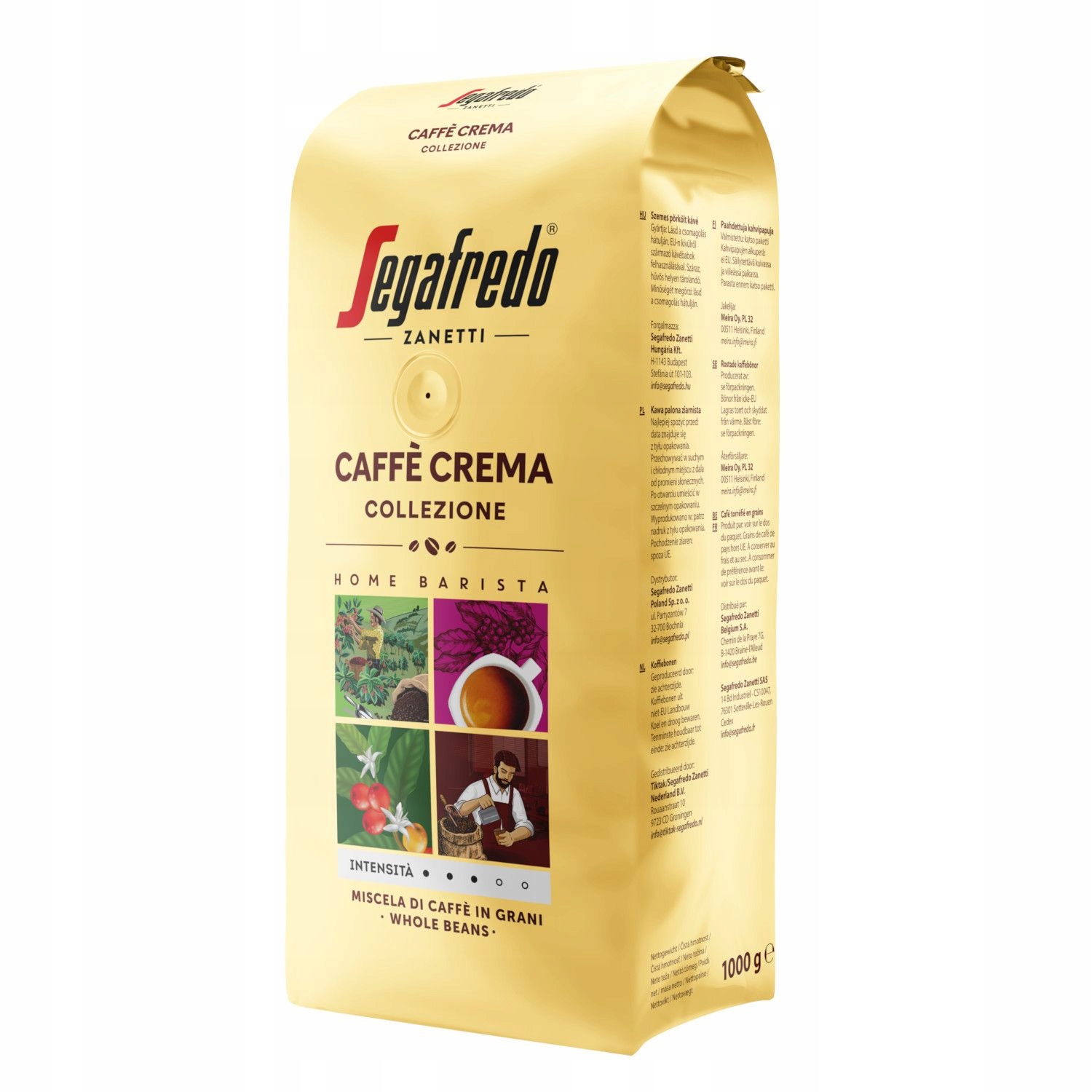 Levně Segafredo káva káva Caffe Crema Collezione 1 kg 1000 g