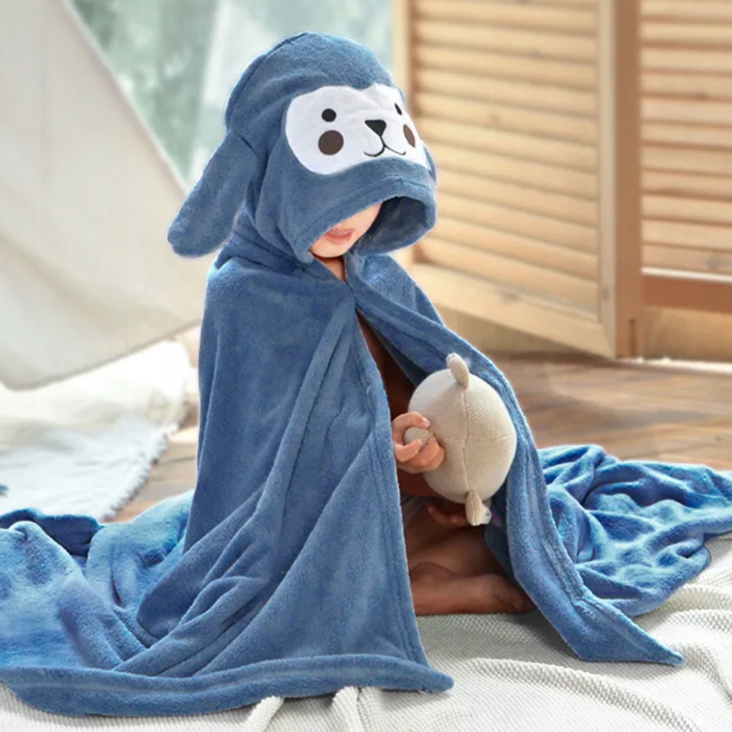 RĘCZNIK OKRYCIE KĄPIELOWE Z KAPTUREM 70X140 KĄPIELOWY PONCZO DLA DZIECI Gramatura 400 g/m²