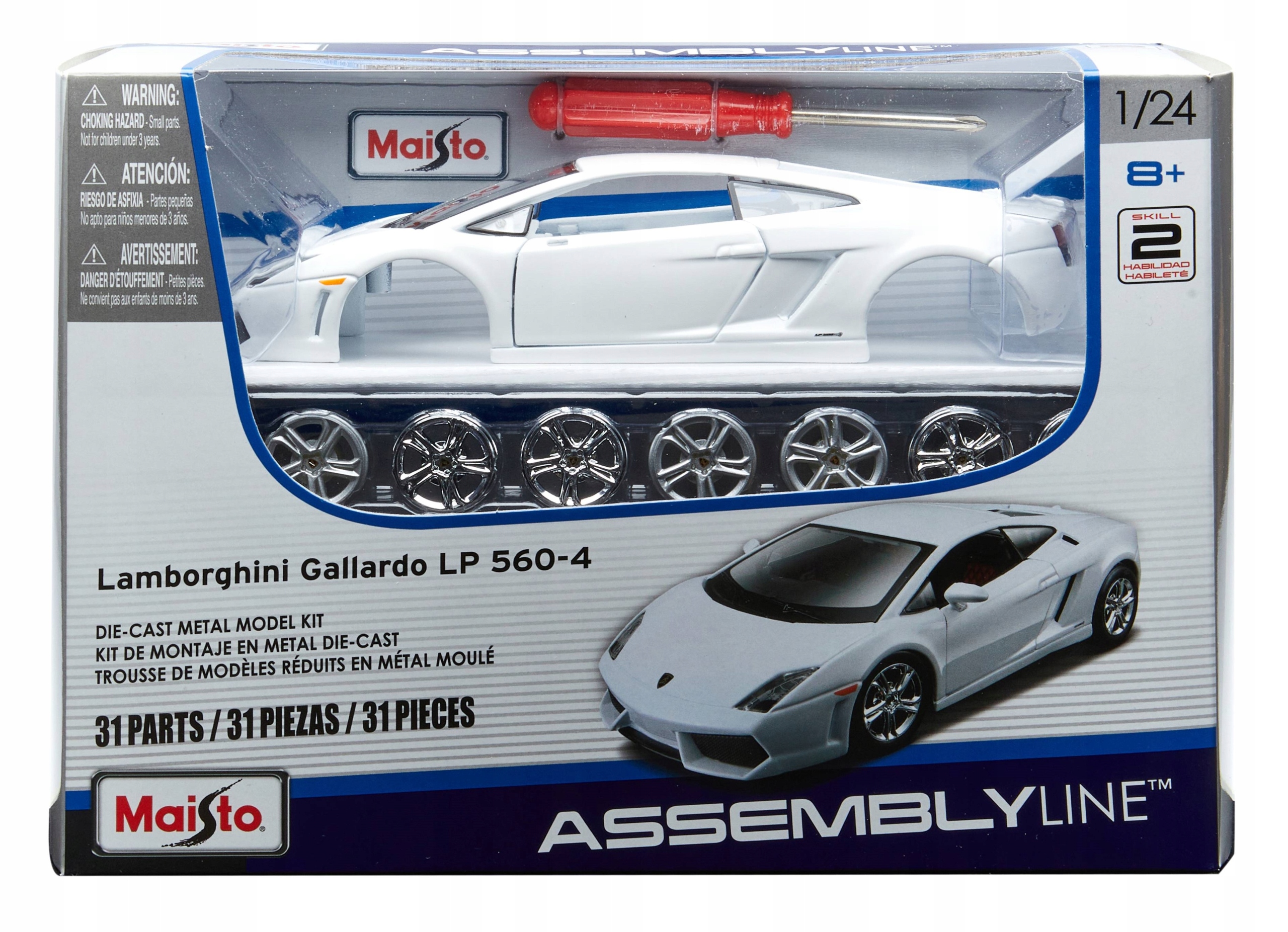 Lamborghini Gallardo LP560-4 Model pro skládání Maisto Assembly Line 1:24