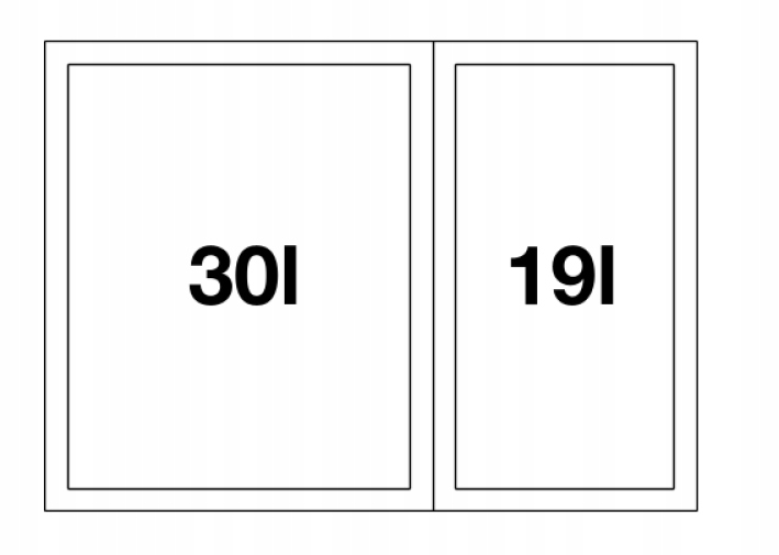 BLANCO FLEXON II 60/2 Z POKRYWĄ SYSTEMOWĄ Rodzaj zestaw koszy