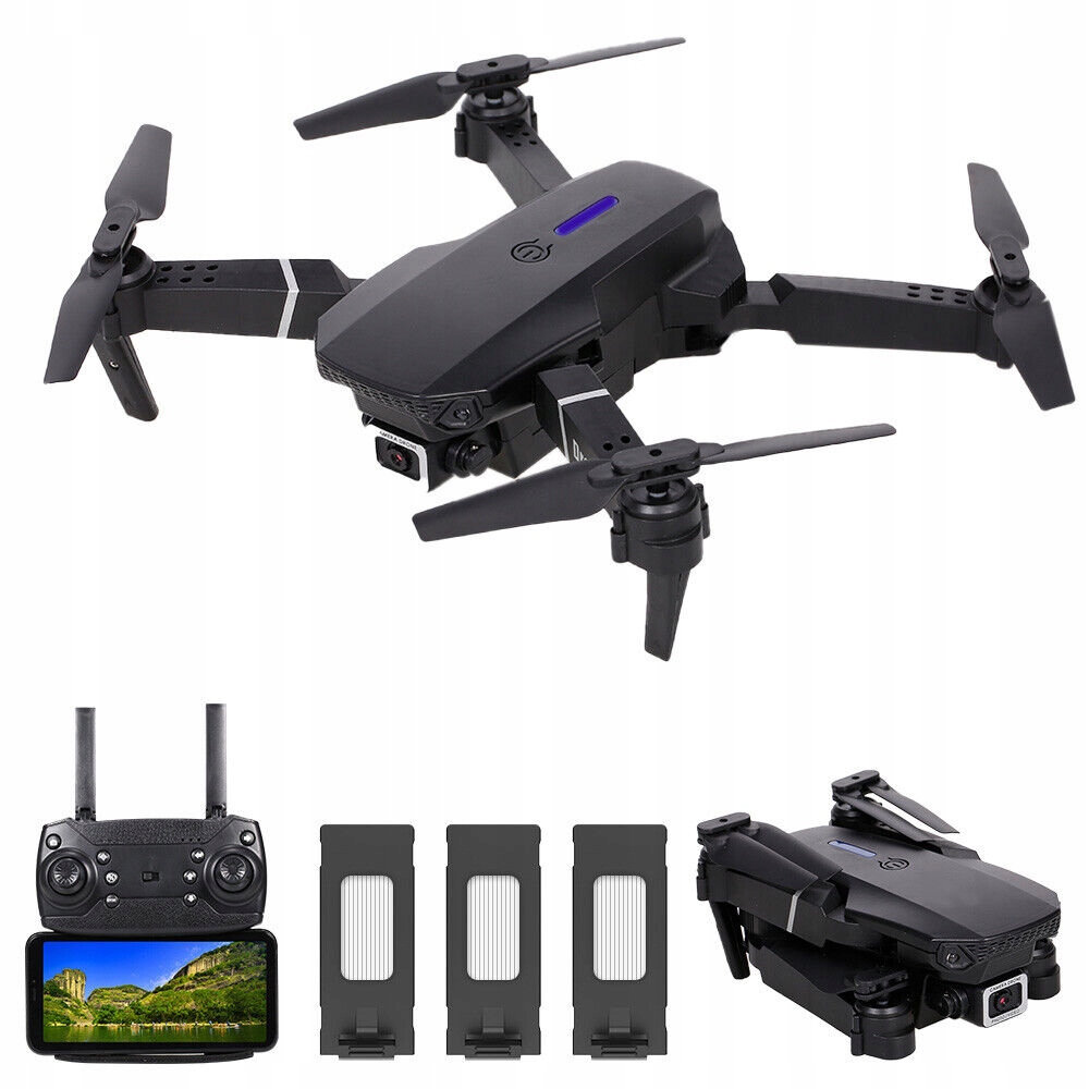 Dron LS-E525 Kamery 4KHD Hračka Vznášení 250 M Černý