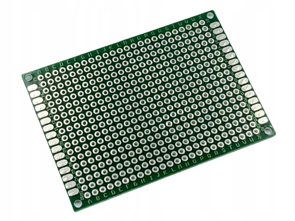 Płytka PCB prototypowa 5x7 cm dwustronna 432 otworów drukowana 2.54 mm