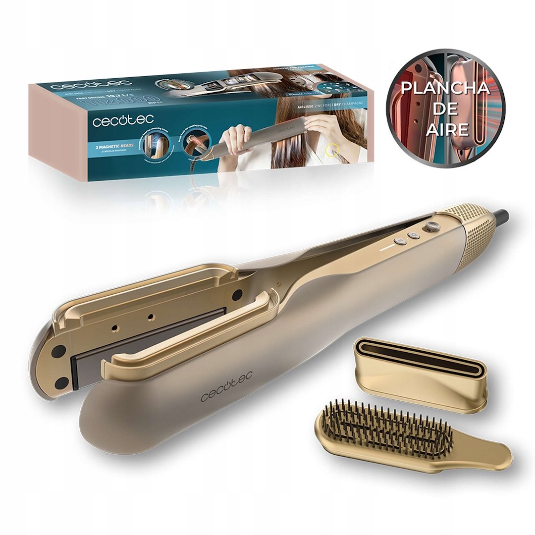 Aeronarovnávačka Cecotec AirLisse 2v1 ForceDry Champagne