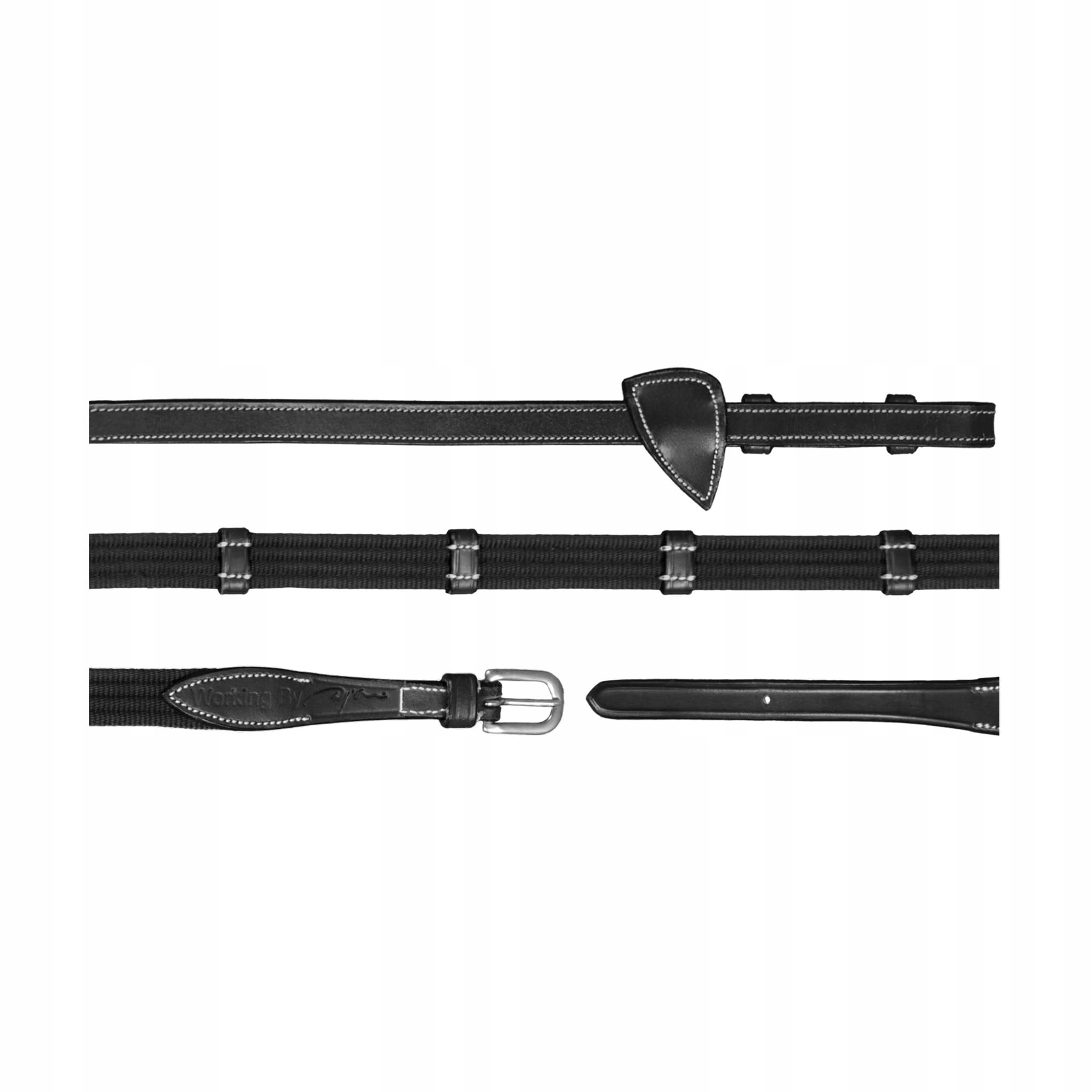 Dyon vodivý 5/8" s 9 koženými stopkami Full černý