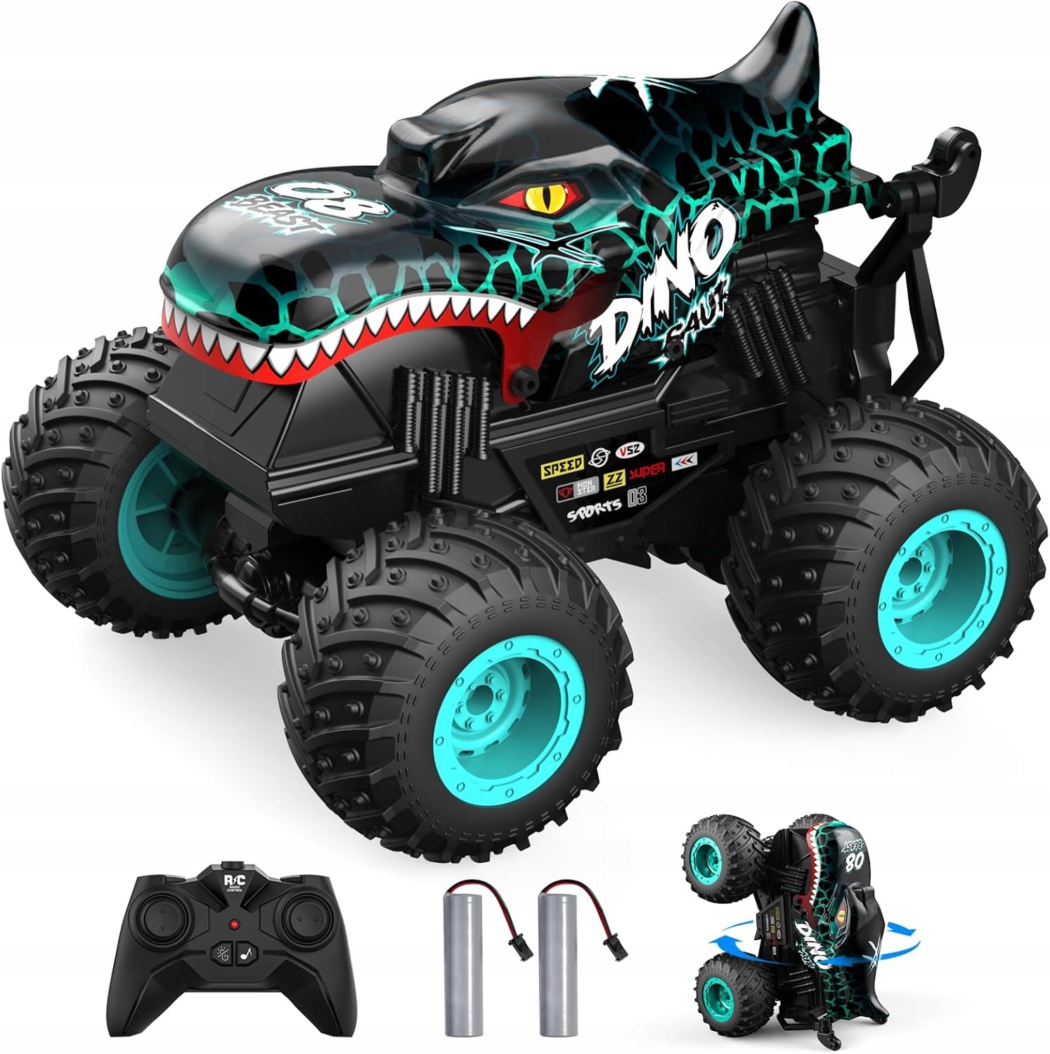 Monster Truck Rc Zdalnie Sterowany Samochód Pojazd Kaskaderski 1:20 Pilot