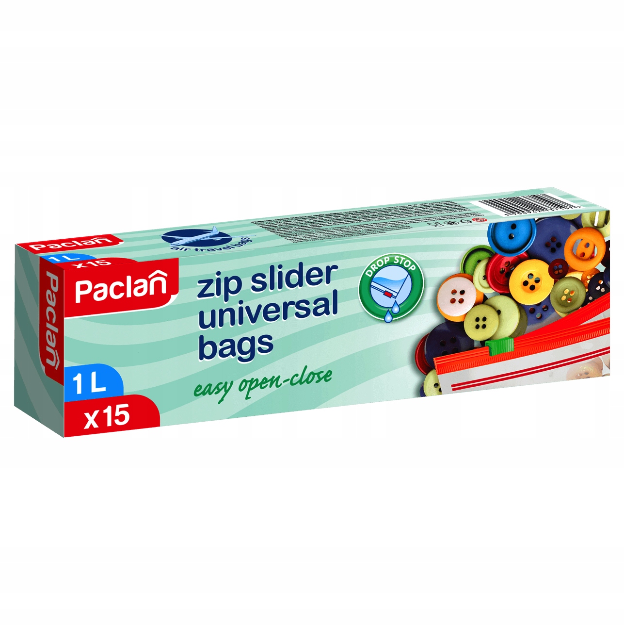 

Paclan Woreczki Uniwersalne Z Suwakiem 1L 15 Szt