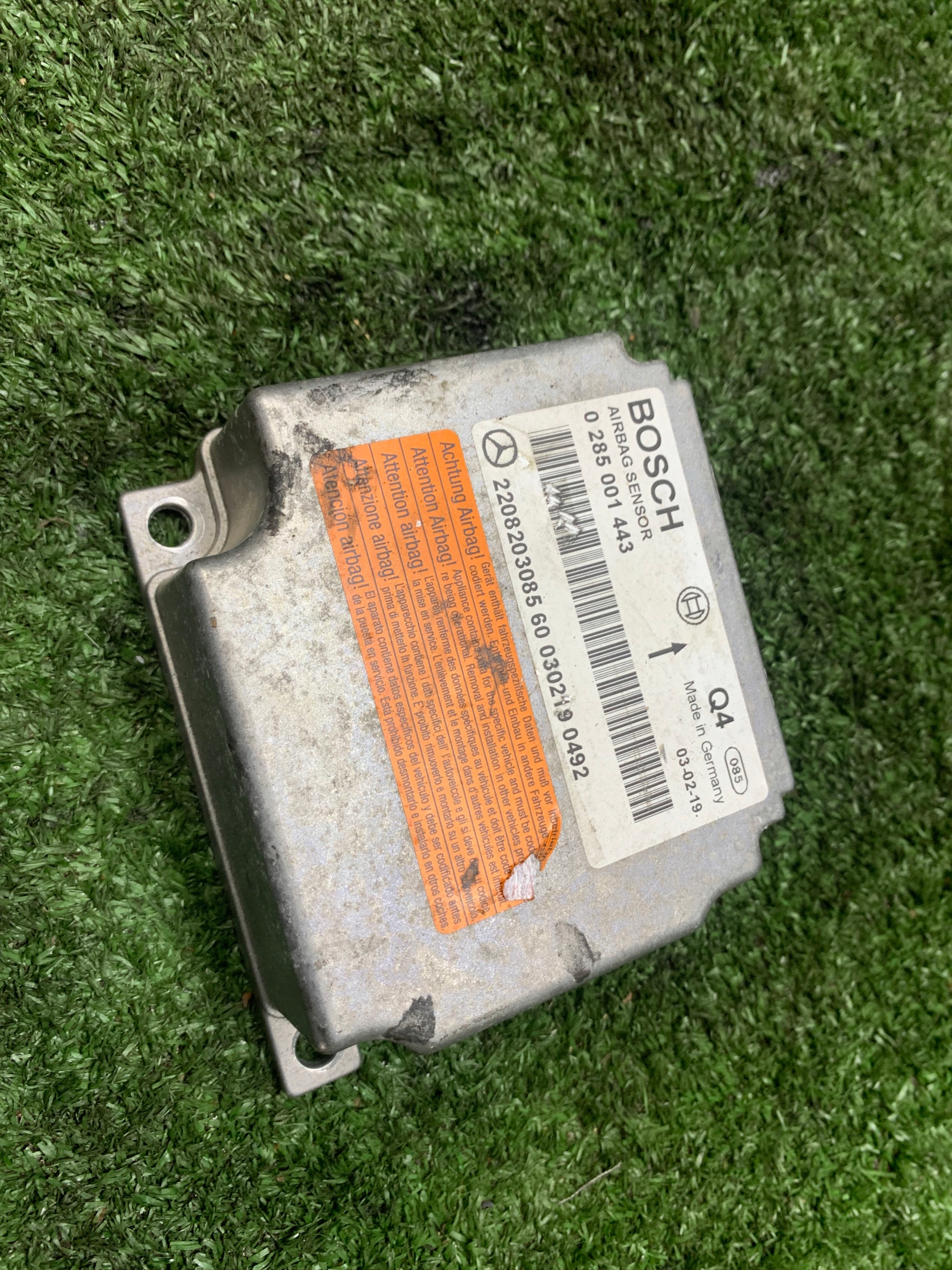 STEROWNIK MODUŁ SENSOR AIRBAG MERCEDES CL W215 2208203085