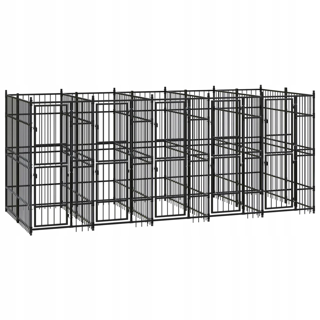 Levně Venkovní psí kotec ocel 9,22 m²