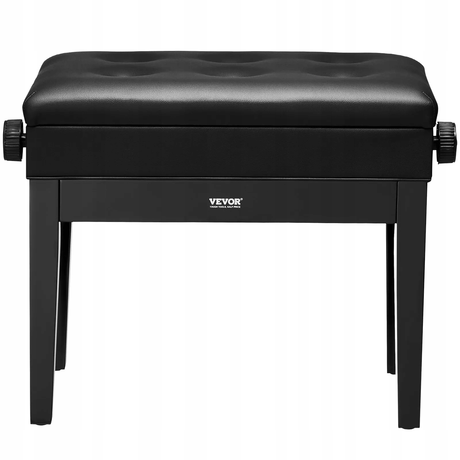 Nastavitelná lavice na klavír 49-58 cm s úložným prostorem, čalouněný sedák