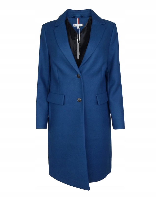 Tommy Hilfiger dámský kabát, vlněný, kobaltový, 34