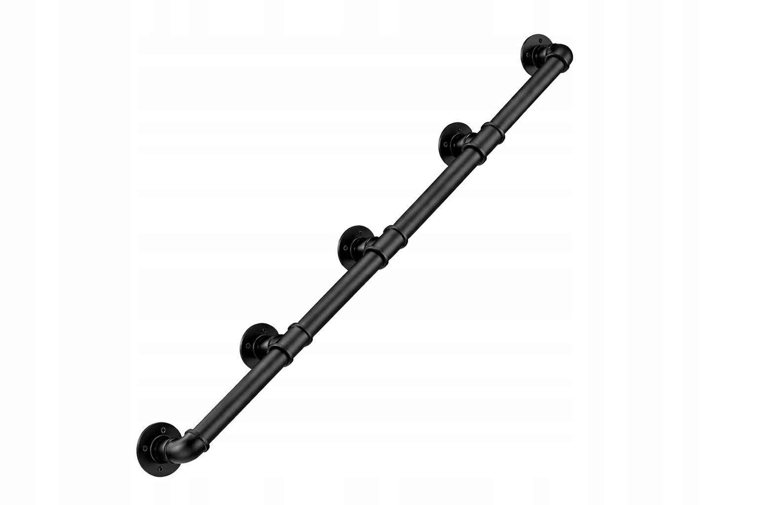 Schodisková zábradlie kovové 427 cm Ø32 mm nástenné