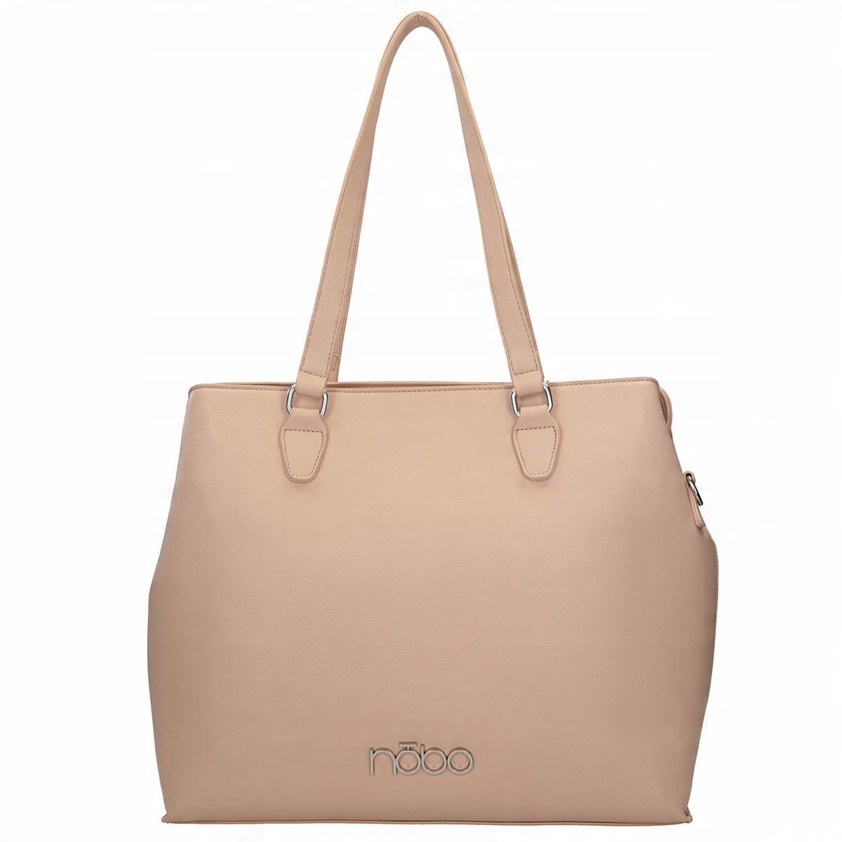 

Nobo duża trzykomorowa beżowa damska torba shopper