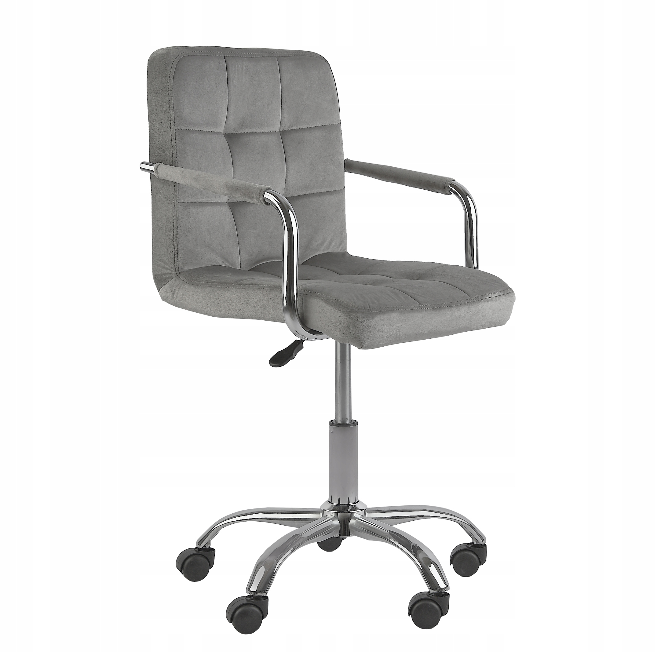 Fotel obrotowy komputerowy LUNA regulowany velvet pikowane oparcie Kolekcja FOTEL LUNA