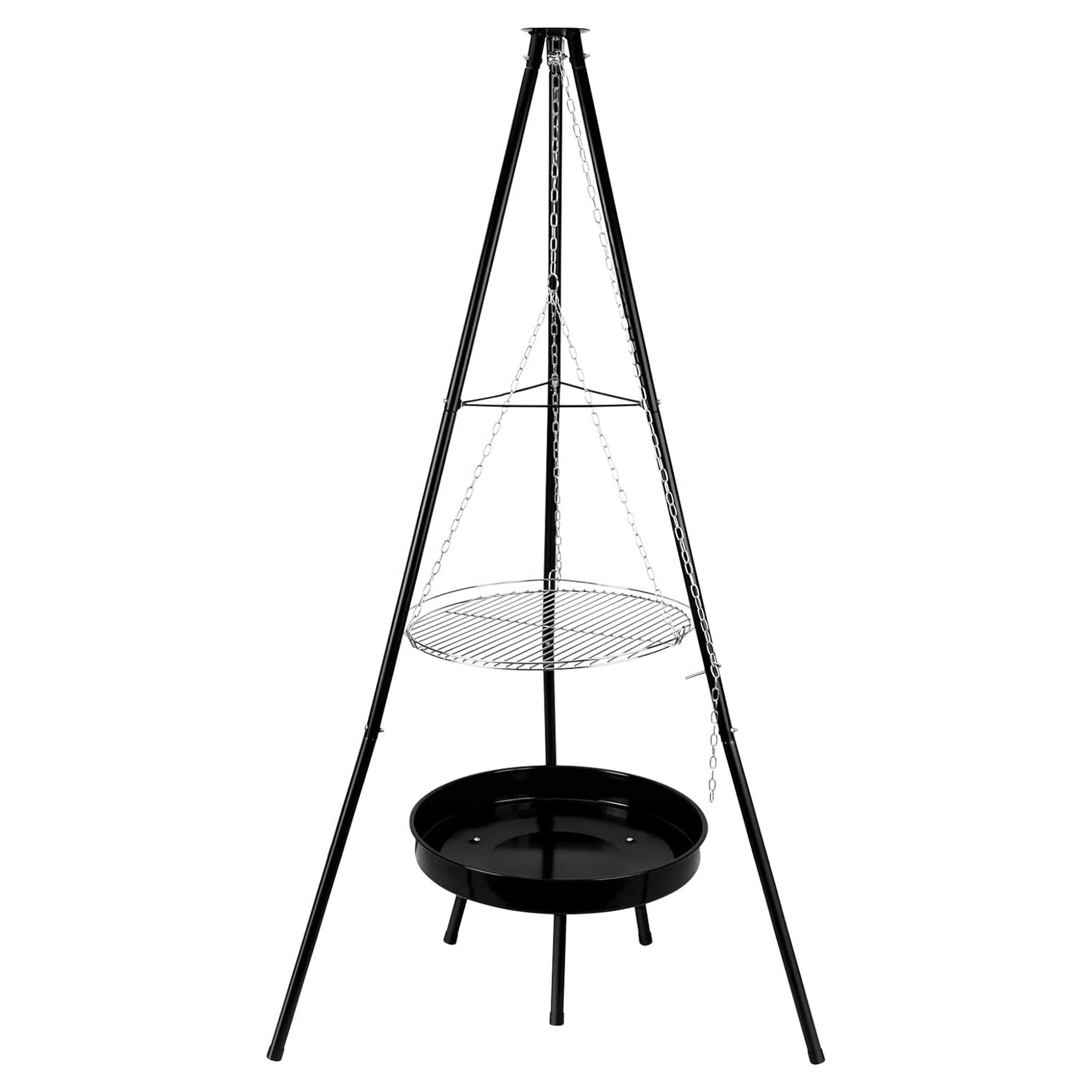 RealG RC-K-943 Trojnožka nad oheň s grilem, 150 cm, rošt 50 cm