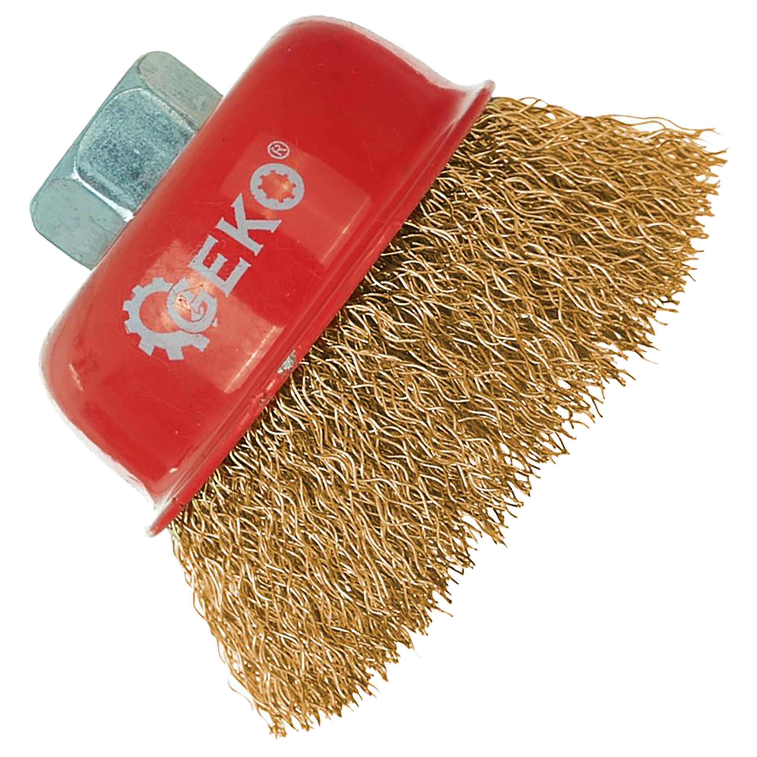 SZCZOTKA DRUCIANA DOCZOŁOWA DRUT MOSIĄDZ M14 65mm DRUT MOSIĄDZOWANY