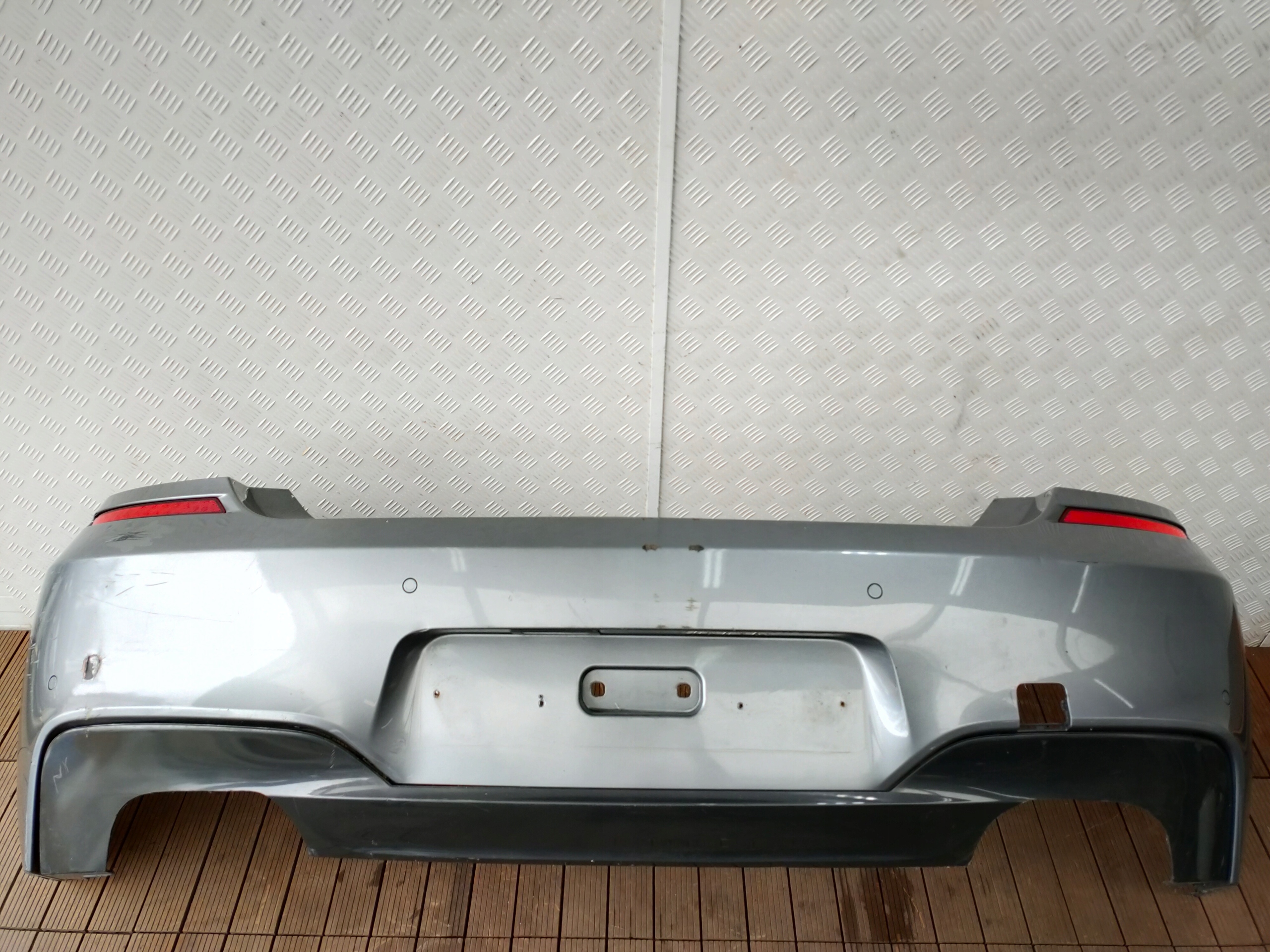 BMW 6 F12 F13 11- bumper rear below PDC rear part diffuser m-packet A52 SPACEGRAU