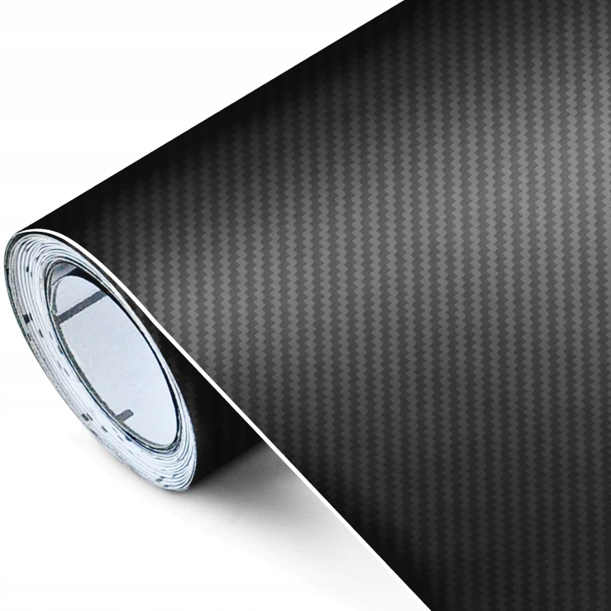 FOLIA 3D CARBON KARBON OKLEINA CZARNA 152 x 50 cm MATOWA DEKORY