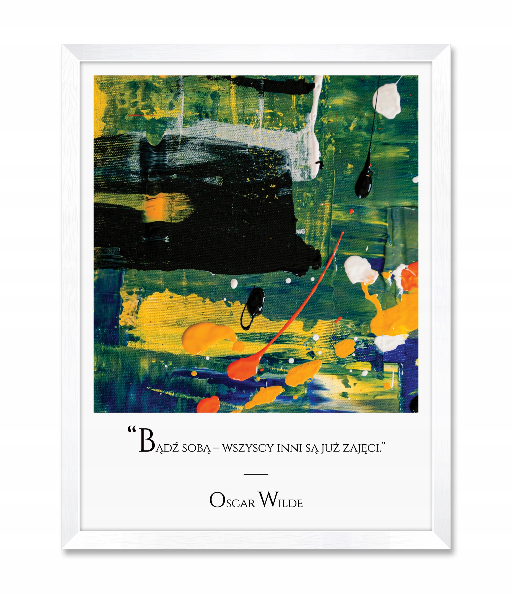 

Obraz na ścianę do salonu Bądź Sobą Oscar Wilde
