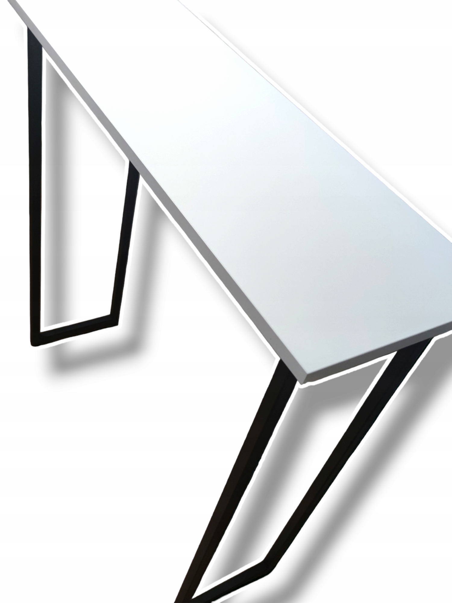 konzolový stolek stolek lavička bílá